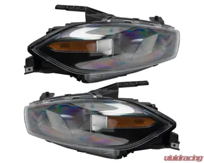 Oracle Lighting Pre-Assembled Halo Headlights (Halogen Style - Black) ColorSHIFT w/o Controller SMD HL Dodge Dart 2013-2016 - 7169-334