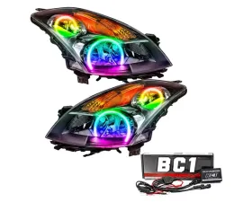 Oracle Lighting Pre-Assembled Halo Headlights (Halogen - Black) ColorSHIFT w/ BC1 Controller SMD HL Nissan Altima Sedan 2007-2009