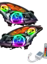 Oracle Lighting Pre-Assembled Halo Headlights (Halogen - Black) ColorSHIFT w/ Simple Controller SMD HL Nissan Altima Sedan 2007-2009                                     - 7170-504 - Image 5