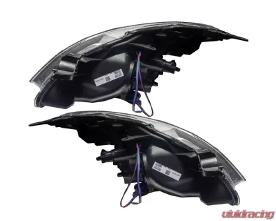 Oracle Lighting Pre-Assembled Halo Headlights (Halogen - Black) ColorSHIFT w/ Simple Controller SMD HL Nissan Altima Sedan 2007-2009 - 7170-504