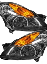 Oracle Lighting Pre-Assembled Halo Headlights (Halogen - Black) ColorSHIFT w/ Simple Controller SMD HL Nissan Altima Sedan 2007-2009                                     - 7170-504 - Image 2