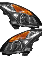 Oracle Lighting Pre-Assembled Halo Headlights (Halogen - Black) ColorSHIFT w/ Simple Controller SMD HL Nissan Altima Sedan 2007-2009                                     - 7170-504 - Image 3