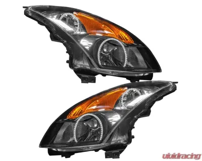 Oracle Lighting Pre-Assembled Halo Headlights (Halogen - Black) ColorSHIFT w/ Simple Controller SMD HL Nissan Altima Sedan 2007-2009 - 7170-504