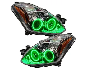 Oracle Lighting Pre-Assembled LED Halo Headlights Green Color SMD HL Nissan Altima Coupe 2010-2012