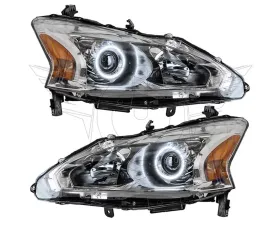 Oracle Lighting Pre-Assembled Halo Headlights (Halogen) White Color SMD HL Nissan Altima Sedan 2013-2015