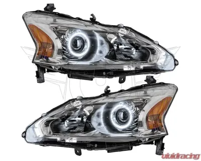 Oracle Lighting Pre-Assembled Halo Headlights (Halogen) White Color SMD HL Nissan Altima Sedan 2013-2015 - 7172-001