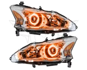 Oracle Lighting Pre-Assembled Halo Headlights (Halogen) Amber Color SMD HL Nissan Altima Sedan 2013-2015
