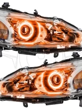 Oracle Lighting Pre-Assembled Halo Headlights (Halogen) Amber Color SMD HL Nissan Altima Sedan 2013-2015                                     - 7172-005 - Image 5