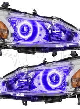 Oracle Lighting Pre-Assembled Halo Headlights (Halogen) UV/Purple Color SMD HL Nissan Altima Sedan 2013-2015                                     - 7172-007 - Image 5