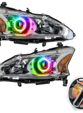 Oracle Lighting Pre-Assembled Halo Headlights (Halogen) ColorSHIFT w/ RF Controller SMD HL Nissan Altima Sedan 2013-2015                                     - 7172-330 - Image 5