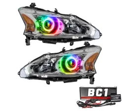 Oracle Lighting Pre-Assembled Halo Headlights (Halogen) ColorSHIFT w/ BC1 Controller SMD HL Nissan Altima Sedan 2013-2015