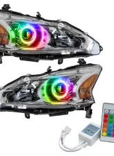 Oracle Lighting Pre-Assembled Halo Headlights (Halogen) ColorSHIFT w/ Simple Controller SMD HL Nissan Altima Sedan 2013-2015                                     - 7172-504 - Image 5