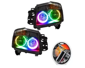 Oracle Lighting Pre-Assembled Halo Headlights ColorSHIFT w/ RF Controller SMD HL Nissan Titan 2008-2015