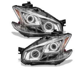 Oracle Lighting Pre-Assembled Halo Headlights (Non-HID Chrome Housing) White Color SMD HL Nissan Maxima 2009-2010