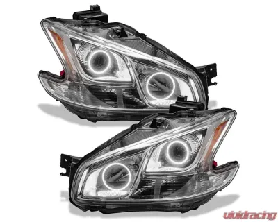Oracle Lighting Pre-Assembled Halo Headlights (Non-HID Chrome Housing) White Color SMD HL Nissan Maxima 2009-2010 - 7177-001