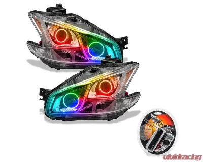 Oracle Lighting Pre-Assembled Halo Headlights (Non-HID Chrome Housing) ColorSHIFT w/ RF Controller SMD HL Nissan Maxima 2009-2010 - 7177-330