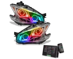 Oracle Lighting Pre-Assembled Halo Headlights (Non-HID Chrome Housing) ColorSHIFT w/ 2.0 Controller SMD HL Nissan Maxima 2009-2010