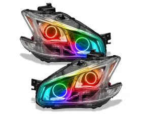 Oracle Lighting Pre-Assembled Halo Headlights (Non-HID Chrome Housing) ColorSHIFT w/o Controller SMD HL Nissan Maxima 2009-2010