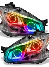 Oracle Lighting Pre-Assembled Halo Headlights (Non-HID Chrome Housing) ColorSHIFT w/o Controller SMD HL Nissan Maxima 2009-2010                                     - 7177-334 - Image 5