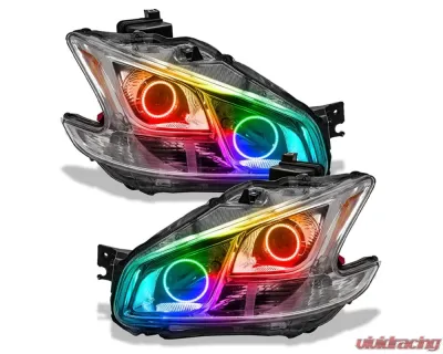 Oracle Lighting Pre-Assembled Halo Headlights (Non-HID Chrome Housing) ColorSHIFT w/o Controller SMD HL Nissan Maxima 2009-2010 - 7177-334