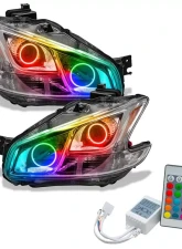 Oracle Lighting Pre-Assembled Halo Headlights (Non-HID Chrome Housing) ColorSHIFT w/ Simple Controller SMD HL Nissan Maxima 2009-2010                                     - 7177-504 - Image 5