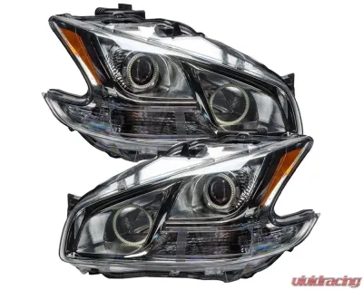 Oracle Lighting Pre-Assembled Halo Headlights (Non-HID Chrome Housing) ColorSHIFT w/ Simple Controller SMD HL Nissan Maxima 2009-2010 - 7177-504