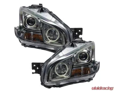 Oracle Lighting Pre-Assembled Halo Headlights (Non-HID Chrome Housing) ColorSHIFT w/ Simple Controller SMD HL Nissan Maxima 2009-2010 - 7177-504