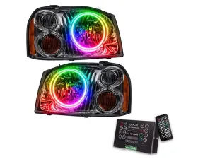 Oracle Lighting Pre-Assembled Dual Halo Headlights ColorSHIFT w/ 2.0 Controller SMD HL Nissan Frontier 2001-2004