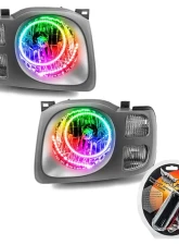Oracle Lighting Pre-Assembled Halo Headlights ColorSHIFT w/ RF Controller SMD HL Nissan Xterra SE 2002-2004                                     - 7179-330 - Image 5