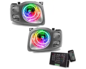Oracle Lighting Pre-Assembled Halo Headlights ColorSHIFT w/ 2.0 Controller SMD HL Nissan Xterra SE 2002-2004