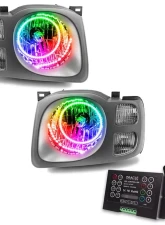 Oracle Lighting Pre-Assembled Halo Headlights ColorSHIFT w/ 2.0 Controller SMD HL Nissan Xterra SE 2002-2004                                     - 7179-333 - Image 5