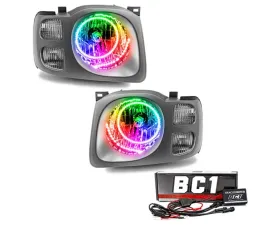 Oracle Lighting Pre-Assembled Halo Headlights ColorSHIFT w/ BC1 Controller SMD HL Nissan Xterra SE 2002-2004