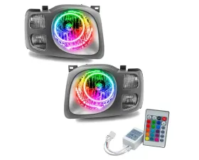 Oracle Lighting Pre-Assembled Halo Headlights ColorSHIFT w/ Simple Controller SMD HL Nissan Xterra SE 2002-2004