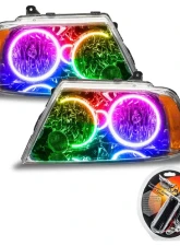 Oracle Lighting Pre-Assembled LED Halo Headlights ColorSHIFT SMD HL Lincoln Navigator 2003-2006                                     - 7185-330 - Image 5
