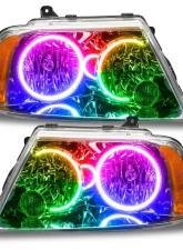 Oracle Lighting Pre-Assembled LED Halo Headlights ColorSHIFT w/o Controller SMD HL Lincoln Navigator 2003-2006                                     - 7185-334 - Image 5
