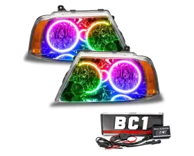 Oracle Lighting Pre-Assembled LED Halo Headlights ColorSHIFT w/ BC1 Controller SMD HL Lincoln Navigator 2003-2006