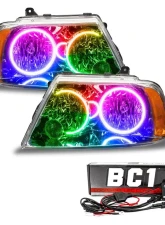 Oracle Lighting Pre-Assembled LED Halo Headlights ColorSHIFT w/ BC1 Controller SMD HL Lincoln Navigator 2003-2006                                     - 7185-335 - Image 5