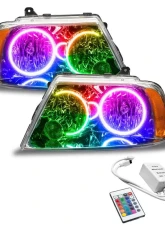 Oracle Lighting Pre-Assembled LED Halo Headlights ColorSHIFT w/ Simple Controller SMD HL Lincoln Navigator 2003-2006                                     - 7185-504 - Image 5