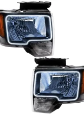 Oracle Lighting Pre-Assembled LED Halo Headlights (Non-HID Chrome Housing) White Color Ford F-150 2009-2014                                     - 7187-001 - Image 5