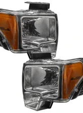 Oracle Lighting Pre-Assembled LED Halo Headlights (Non-HID Chrome Housing) ColorSHIFT w/ RF Controller Ford F-150 2009-2014                                     - 7187-330 - Image 3