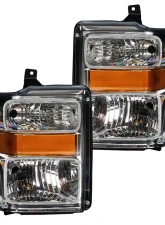 Oracle Lighting Pre-Assembled Halo Headlights (Chrome Housing) ColorSHIFT w/ BC1 Controller Ford F250 | 350 Super Duty 2008-2010                                     - 7189-335 - Image 2