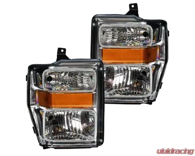 Oracle Lighting Pre-Assembled Halo Headlights (Chrome Housing) ColorSHIFT w/ BC1 Controller Ford F250 | 350 Super Duty 2008-2010 - 7189-335