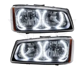 Oracle Lighting Pre-Assembled LED Halo Headlights White Color SMD HL Chevrolet Silverado 1500 | 2500 | 3500 2003-2006