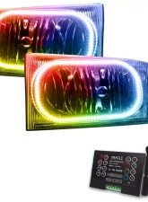 Oracle Lighting Pre-Assembled LED Halo Headlights ColorSHIFT w/ 2.0 Controller Ford F-250 | F-350 1999-2004                                     - 7199-333 - Image 5