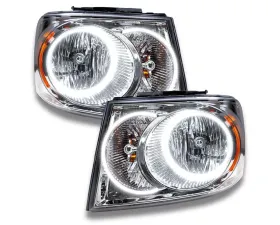 Oracle Lighting Pre-Assembled Headlights - Chrome LED Halo Kit White Dodge Durango 2007-2009