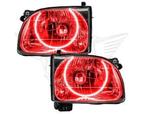 Oracle Lighting Pre-Assembled Headlights LED Halo Kit Red Color Toyota Tacoma 2001-2004