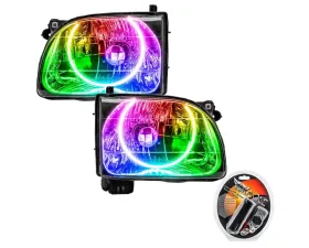Oracle Lighting Pre-Assembled Headlights LED Halo Kit ColorSHIFT w/ RF Controller Toyota Tacoma 2001-2004
