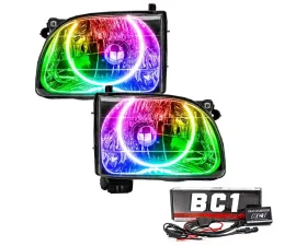 Oracle Lighting Pre-Assembled Headlights LED Halo Kit ColorSHIFT w/ BC1 Controller Toyota Tacoma 2001-2004
