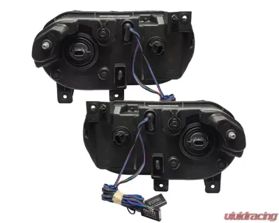 Oracle Lighting Pre-Assembled Halo Headlights (Non-HID Chrome Housing) ColorSHIFT w/ Simple Controller SMD HL Dodge Challenger 2008-2014 - 7720-504