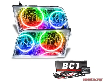 Oracle Lighting Pre-Assembled Headlights (Chrome - Halogen White) ColorSHIFT - BC1 Ford Crown Victoria 1998-2011 - 7724-335